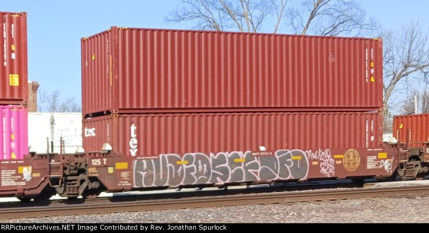 BNSF 237351D and two containers